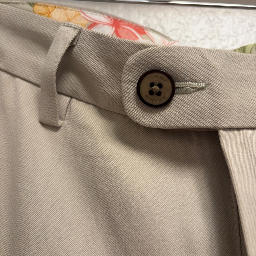 NEW with Tags Tommy Bahama St. Thomas Silk trousers Men’s Size 33x30 Khaki - Picture 5 of 12